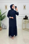 Irmak Abaya Lacivert